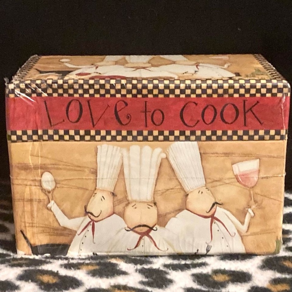 NWT Lang Recipe Card Box